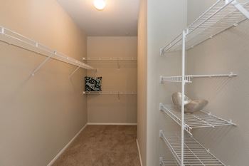 Generous Walk-In Closets With Shelving at The Pavilions by Picerne, Las Vegas, Nevada